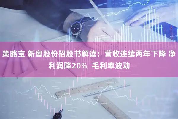 策略宝 新奥股份招股书解读：营收连续两年下降 净利润降20%  毛利率波动