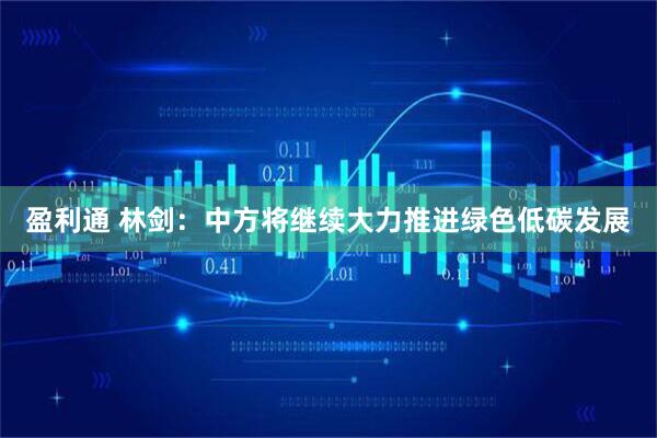 盈利通 林剑：中方将继续大力推进绿色低碳发展